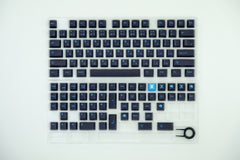 Blue/Black/White Japanese PBT Keycap Set // Cherry