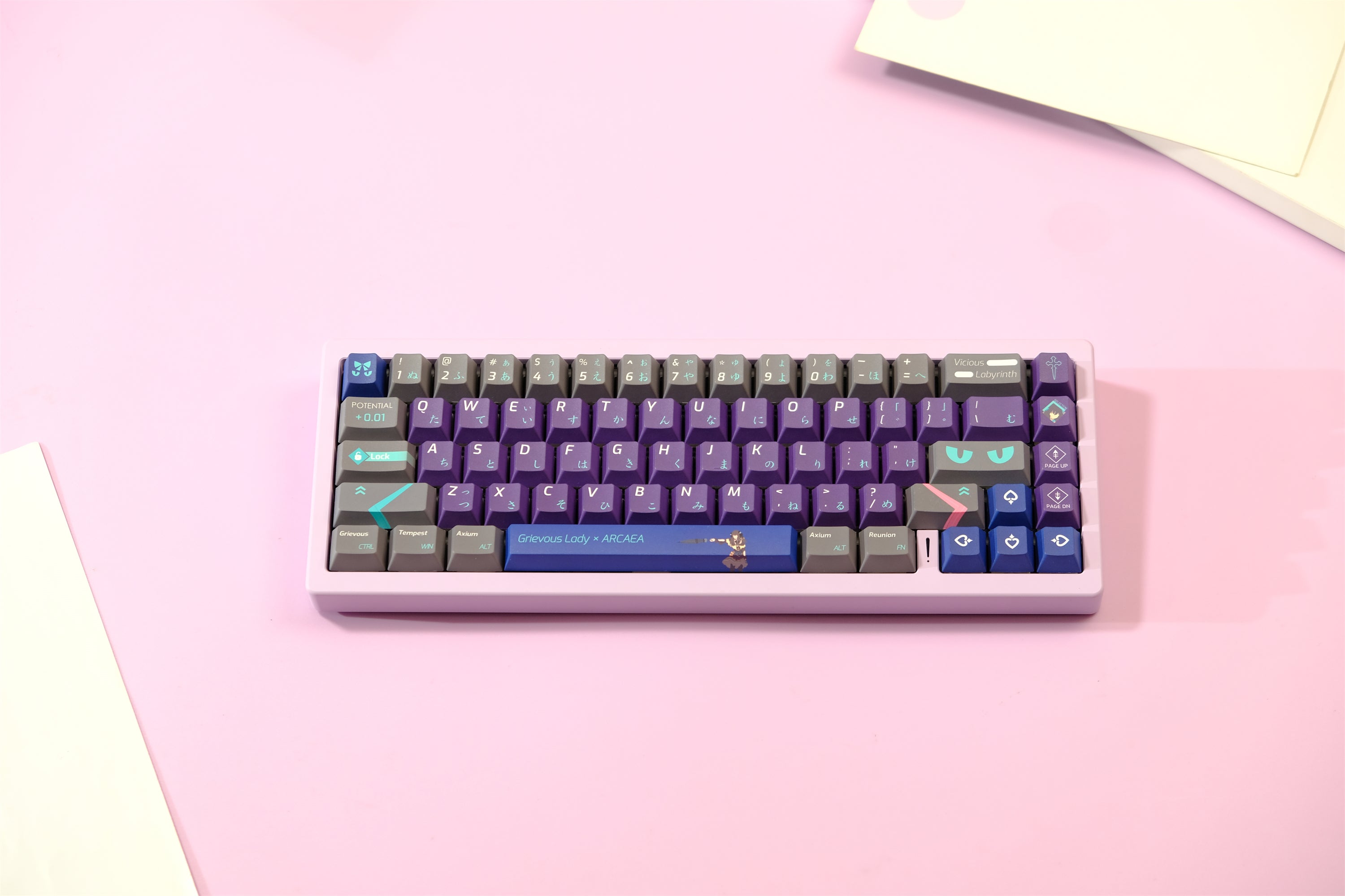 ARCAEA Theme Custom PBT Cherry Keycap Set // Cherry
