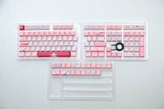 129-Key Custom Mechanical Keyboard Keycap Set – Premium PBT Material, Cherry Profile, Pink Themed