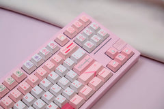 129-Key Custom Mechanical Keyboard Keycap Set – Premium PBT Material, Cherry Profile, Pink Themed