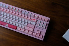 129-Key Custom Mechanical Keyboard Keycap Set – Premium PBT Material, Cherry Profile, Pink Themed