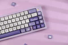 Re Zero Emilia Theme Custom PBT Keycap Set // MOA