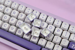 Re Zero Emilia Theme Custom PBT Keycap Set // MOA