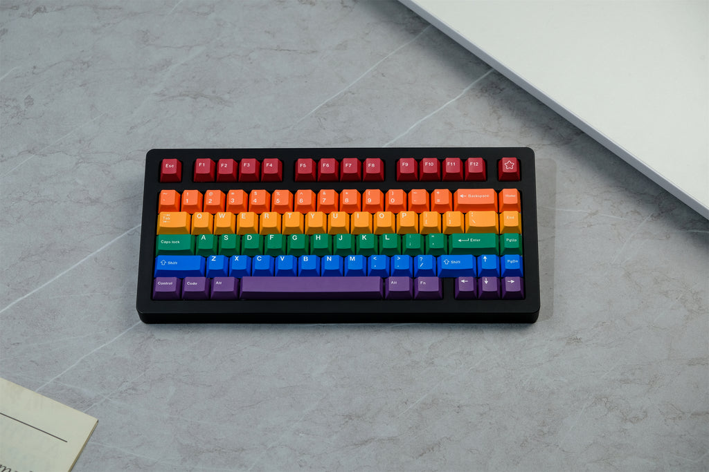Pride Theme Custom PBT Keycap Set // Cherry