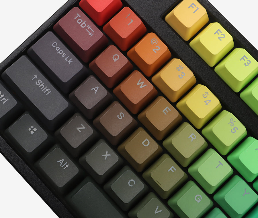 Keycaps Sa Gradient Prism Gradient PBT Keycap Set Backlit // OEM