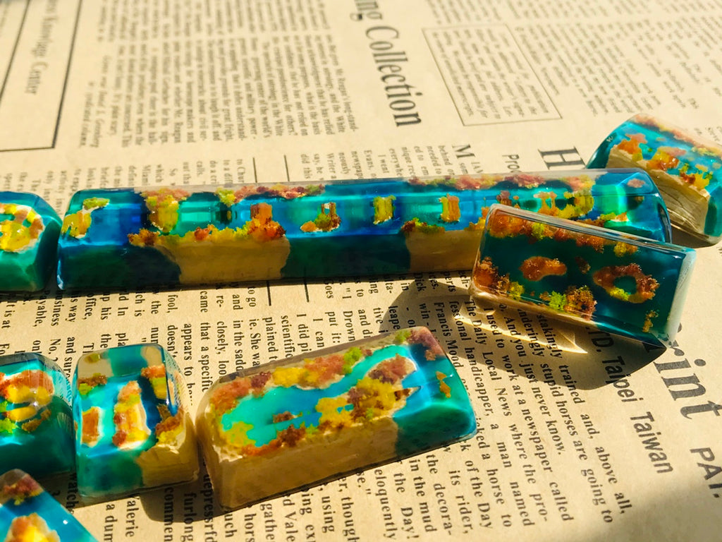 Tarim River Custom Handmade Resin Keycaps