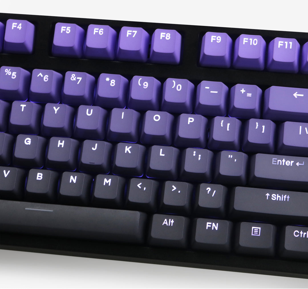 Purplite Keycaps Purple Gradient Backlit PBT Keycaps | OEM