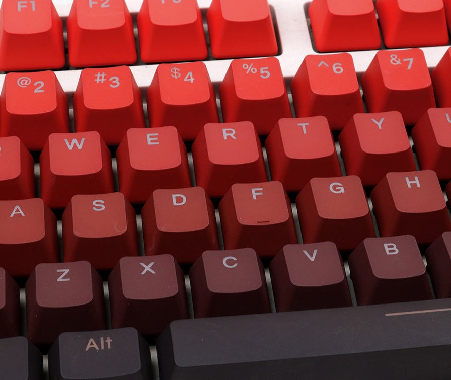 Red Gradient Keycaps Good Luck Red Gradient Backlit Keycaps | OEM