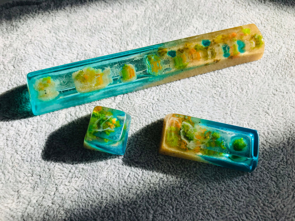 Summer Forest Custom Handmade Resin Keycaps