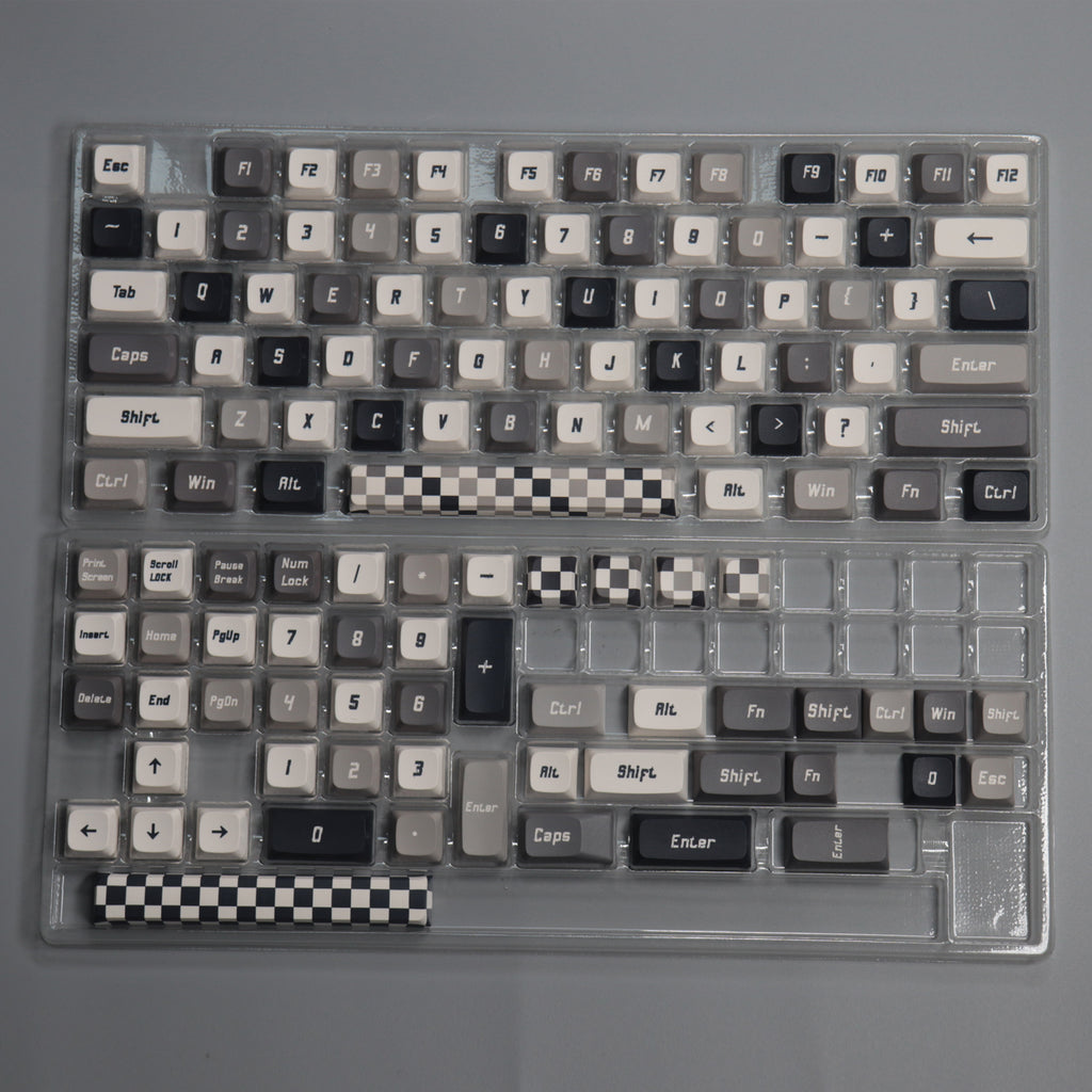 'No Color' Mosaic PBT Keycap Set // XDA