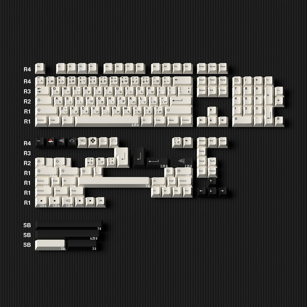keycaps, mechanical keyboard, pbt keycaps, abs keycaps, gmk clone keycaps, keyboard kit, custom keycap sets, artisan keycaps, group buy, cherry mx switches, build your own keyboard, oem profile, cherry profile, xda profile, pbt dye-sublimation, pbt double shot, keyboard website, japanese keycaps, japanese roots keycaps, keyboard keycaps, novelty keycaps, kuro shiro keyap set, kuro shiro keycaps, white keycaps, black and white keycaps, cherry profile keycaps, cherry keycaps, kuro shiro