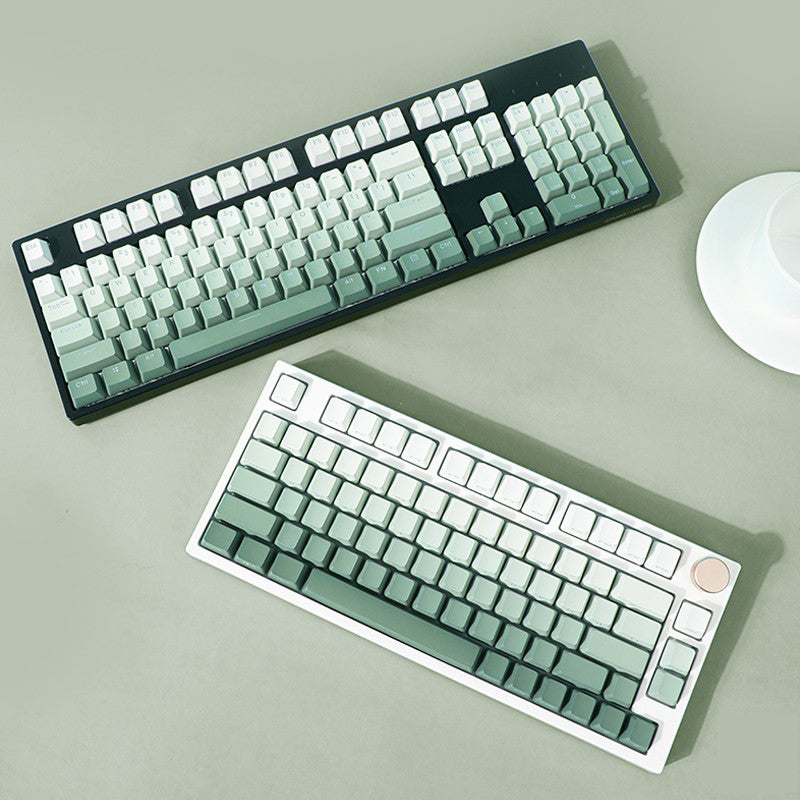 Keycaps Sa Gradient Seaweed Green Gradient Backlit PBT Keycaps | OEM