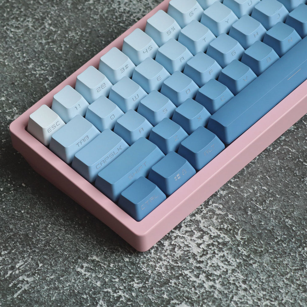 Keycaps Sa Gradient Foggy Blue Gradient Backlit Keycaps | OEM