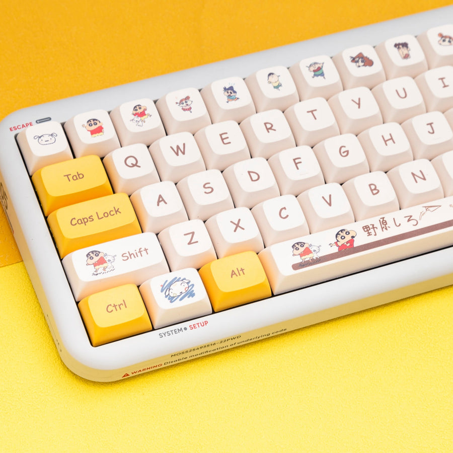 Shin Key Cap Crayon Shin-chan 141-Key PBT Keycaps | XDA