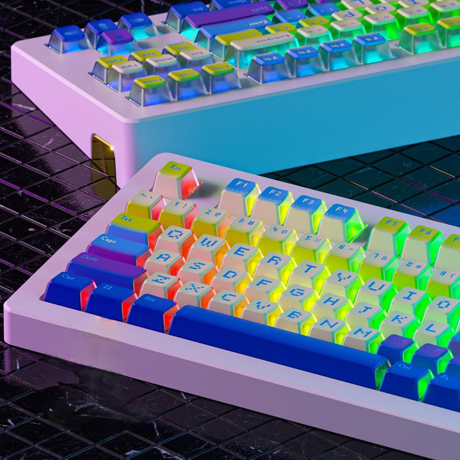 Pixel Ocean Side-Lit PBT Keycaps | OEM
