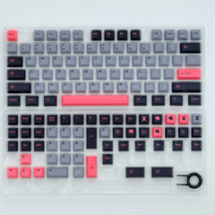 Pink Gray Black 8008 Keycap Set // Cherry
